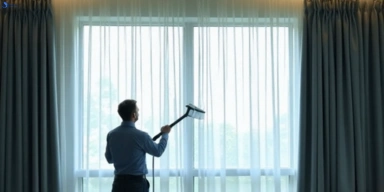 Commercial drapes cleaning service clear-island-waters hotels offices