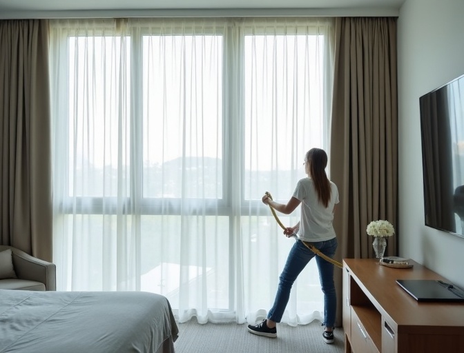 Clear Island Waters Sheer Curtain Cleaning